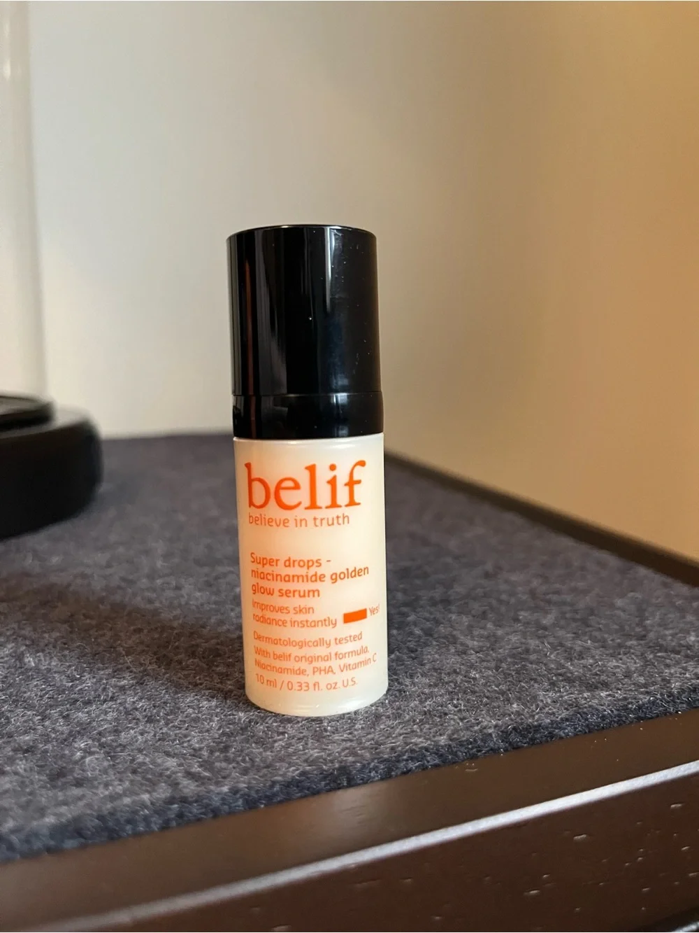 Belif Super Drops Niacinamide & Vitamin C Golden Glow Serum Mini Size 0.33 Fl Oz